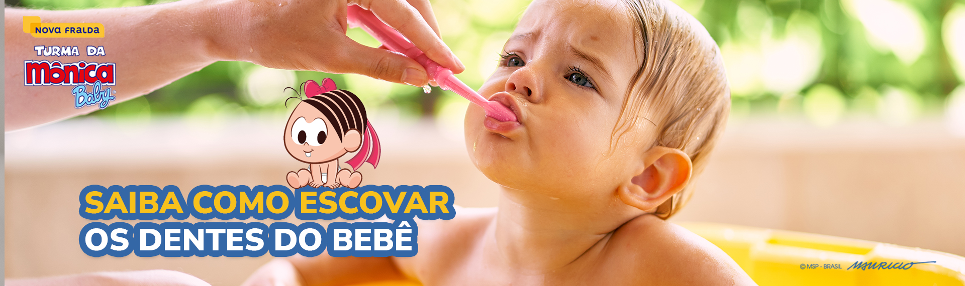 Como escovar os dentes do bebê?