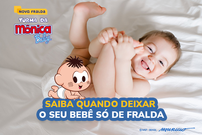 Com quantos meses o bebê pode ficar só de fralda?